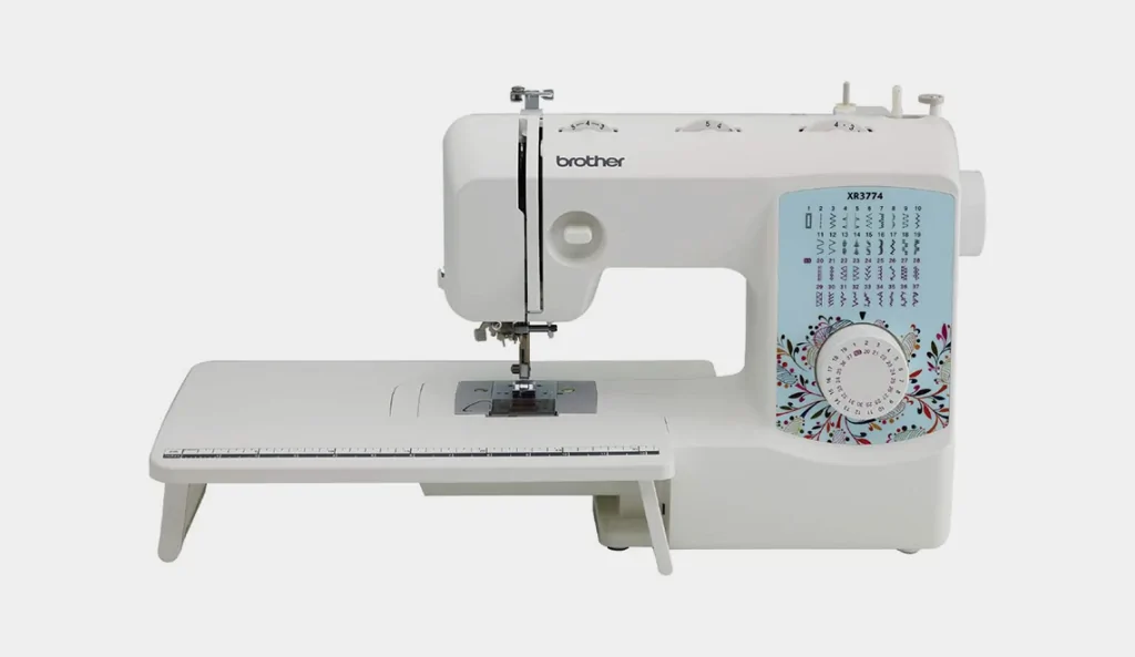 Brother Sewing and Quilting Machine, XR3774, 37 Built-in Stitches, Wide Table, 8 Included Sewing Feet Brother XR3774 Sewing Machine